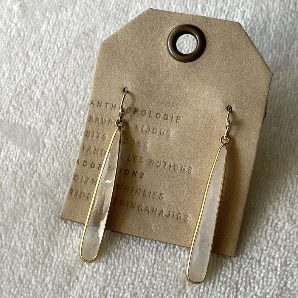 Anthropologie semi-precious stone drop earrings